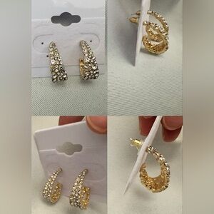 Studded Gold earrings